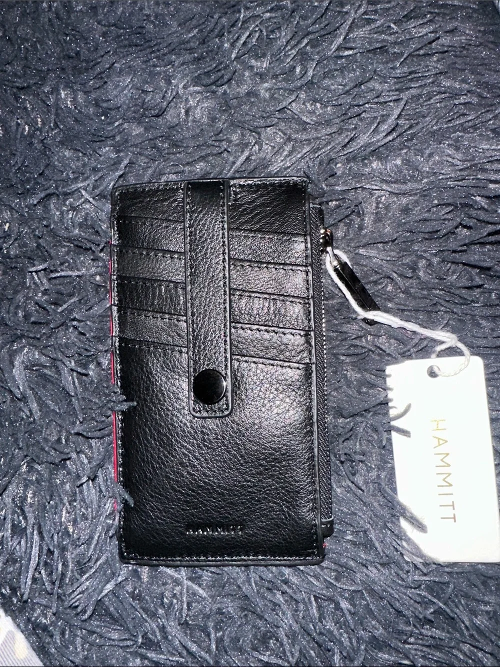 Hammitt Black Leather Card Holder